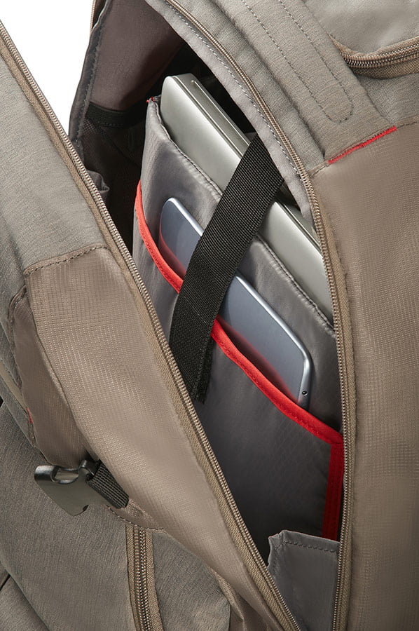 Рюкзак на колёсах Samsonite 10N*007 Rewind Laptop Backpack 16″ 10N-35007 35 Taupe - фото №3