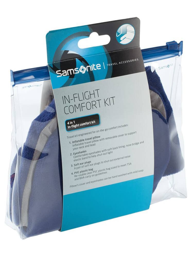 Дорожный набор Samsonite U23*408 Travel In-Flight Comfort Kit U23-11408 11 Indigo Blue - фото №7