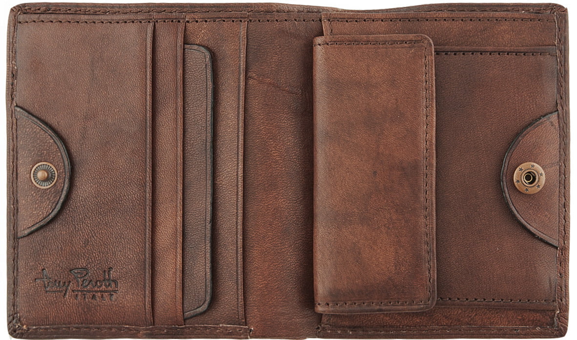 Компактный кошелек Tony Perotti 741252 Vintage из натуральной кожи