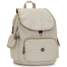 Рюкзак женский Kipling KI2525R63 City Pack S Small Backpack Signature Beige