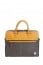 Кожаная сумка для ноутбука Samsonite CN5*001 Senzil Slim Bailhandle 14.1″ CN5-16001 16 Grey/Yellow - фото №4