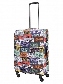 Чехол на средний чемодан Eberhart EBH400-M License Plates Suitcase Cover M