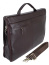 Кожаный мягкий портфель Diamond 21942 с отделением для ноутбука 14″ Expandable 21942 Brown - фото №7
