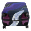 Чехол на средний чемодан Eberhart EBHP03-M Diagonal Purple Waves Suitcase Cover M EBHP03-M Diagonal Purple Waves - фото №4