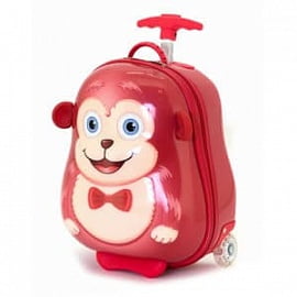 Детский чемодан Bouncie LG-14MK-R01 Cappe Upright 37 см Red Monkey