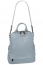 Женский рюкзак-сумка Ego Favorite 30-1122 из натуральной кожи 30-1122 Голубой - фото №5