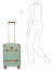 Чемодан с чехлом Bric's BBG38301 Bellagio 3.0 21″ Carry-on Spinner S 55 см BBG38301.336 336 Eucalyptus - фото №4