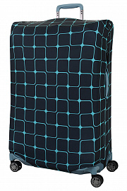 Чехол на большой чемодан Eberhart EBH582-L Blue Teal Tiles Suitcase Cover L/XL