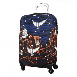 Чехол на большой чемодан Eberhart EBHZJL03-L Night Birds Suitcase Cover L