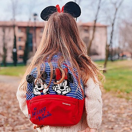 Детский рюкзак Samsonite 40C*024 Disney Ultimate 2.0 Backpack S Minnie/Mickey Stripes