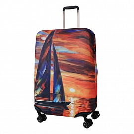 Чехол на большой чемодан Eberhart EBHP01-L Sailboat Sunset Suitcase Cover L