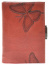 Женский средний кошелек с бабочками Wanlima 0940430А2 из натуральной кожи с рамочным замком  0940430А2 Красный - фото №5