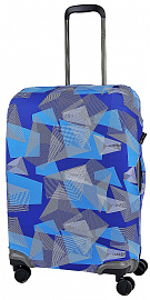 Чехол на средний чемодан Eberhart EBH481-M Blue, Purple, Pink Shapes Suitcase Cover M