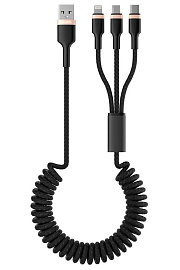 Кабель USB 2.0 3-в-1 Olmio Spring