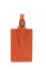 Бирка для багажа Samsonite CO1*103 Travel Accessories ID Leather Luggage Tag X2 CO1-96103 96 Orange - фото №1