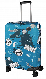 Чехол на средний чемодан Eberhart EBH472-M Journey Blue Suitcase Cover M
