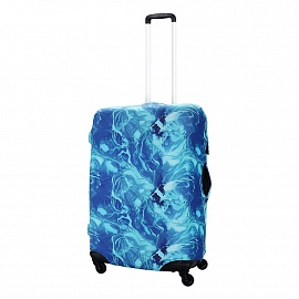 Чехол на маленький чемодан Eberhart EBH687-S Turquoise Marble Suitcase Cover S