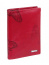 Женская обложка для паспорта Diamond 09-6391 из натуральной кожи 09-6391-00 Красная Красный - фото №1