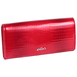 Женский большой кошелек Ego Favorite 03-0013M из натуральной лаковой кожи с рамочным замком