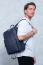 Кожаный мужской рюкзак Ego Favorite 06-1455 06-1455 Синий - фото №6
