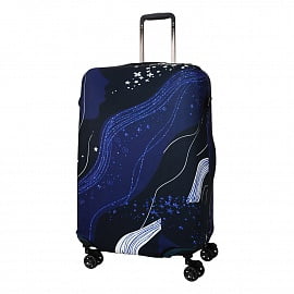 Чехол на большой чемодан Eberhart EBHP03-L Diagonal Purple Waves Suitcase Cover L