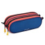 Детский пенал для мальчиков Delsey Academie 003389173 Top Zip Opening Pencil Case 2 Compartment 00338917302 02 Blue - фото №1