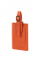 Бирка для багажа Samsonite CO1*103 Travel Accessories ID Leather Luggage Tag X2 CO1-96103 96 Orange - фото №2