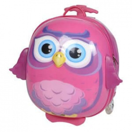 Детский чемодан Bouncie LG-14OW-P01 Cappe Upright 37 см Pink Owl