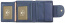 Компактный женский кошелёк Tony Perotti 563416 Contatto из мягкой натуральной кожи 563416/6 6 Синий - фото №4