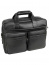 Мужская кожаная сумка Diamond 5095-01 с увеличением объема 5095-01 Black Чёрный - фото №1
