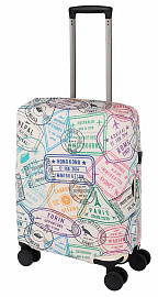 Чехол на маленький чемодан Eberhart EBH814-S Travel Stamps Suitcase Cover S