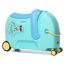 Детский чемодан-каталка с поворотными колесами Samsonite CT2-11001 Dream Rider Deluxe Elephant Blue CT2-11001 11 Elephant Blue - фото №1