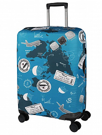 Чехол на большой чемодан Eberhart EBH472-L Journey Blue Suitcase Cover L/XL