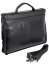 Кожаный мягкий портфель Diamond 3193-01 с отделением для ноутбука 14″ Expandable 3193-01 Black - фото №5