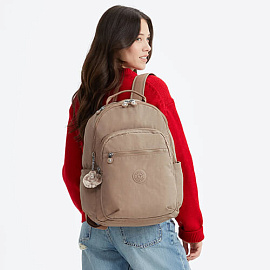 Рюкзак для ноутбука Kipling KI5210J00 Seoul Large Backpack 15″ Tan Beige