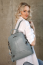 Женский рюкзак-сумка Ego Favorite 30-1122 из натуральной кожи 30-1122 Голубой - фото №3