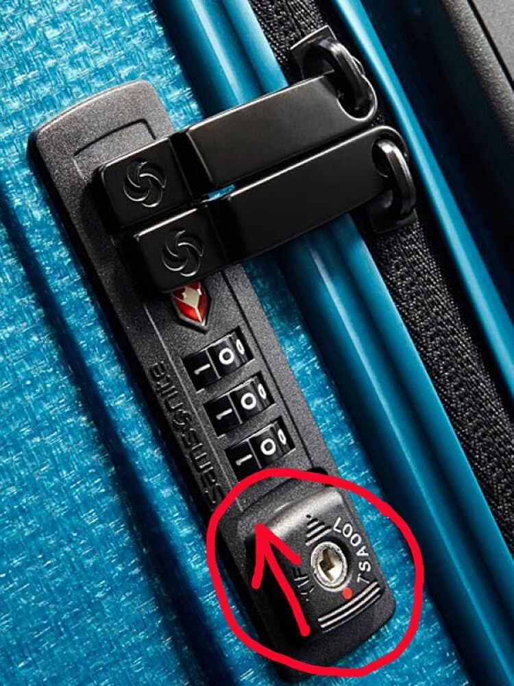 Сброс кода у чемоданов Samsonite коллекция Cosmolite