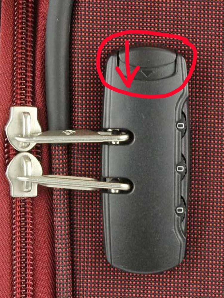 Сброс кода у чемоданов Samsonite коллекция Daytrip