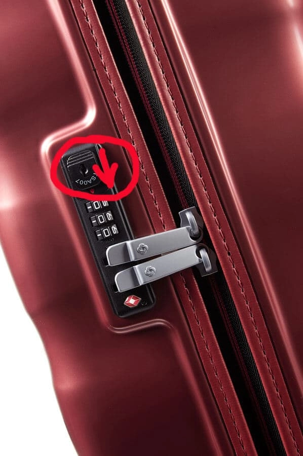 Сброс кода у чемоданов Samsonite коллекция Engenero