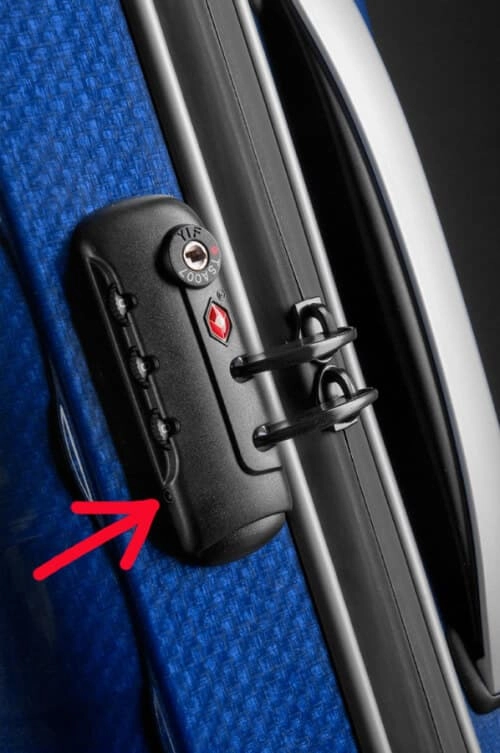 Сброс кода у чемоданов Samsonite коллекция Firelite