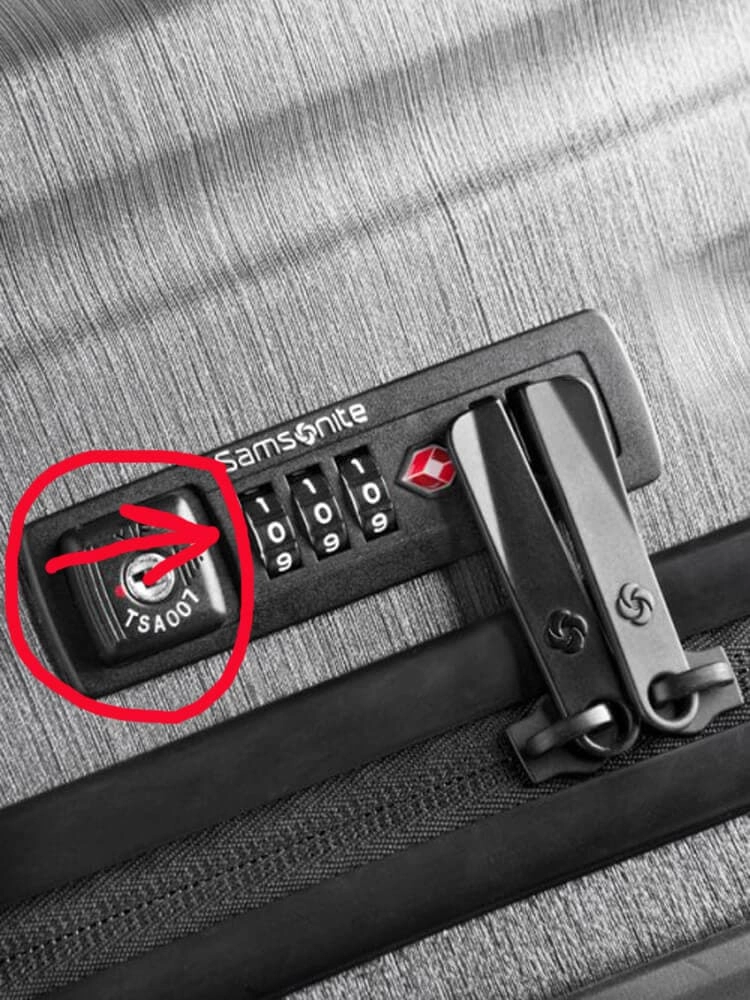 Сброс кода у чемоданов Samsonite коллекция Inova