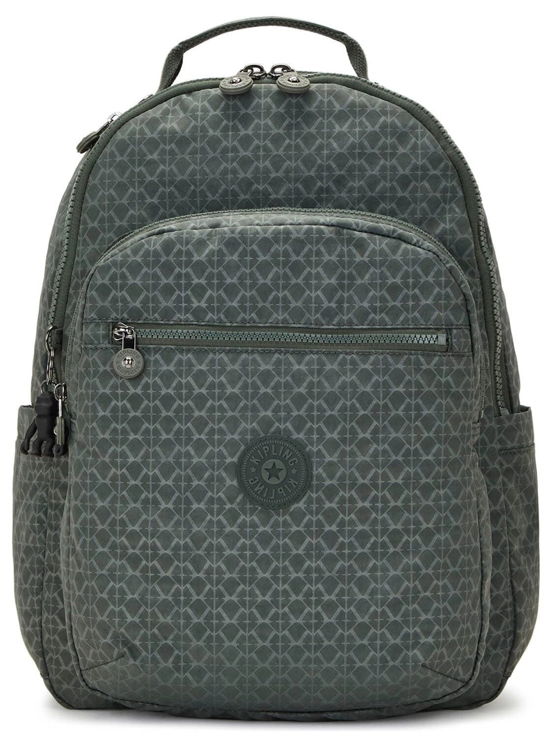 Рюкзак для ноутбука Kipling KI4034F6C Seoul Large Backpack 15″ Sign Green Emb