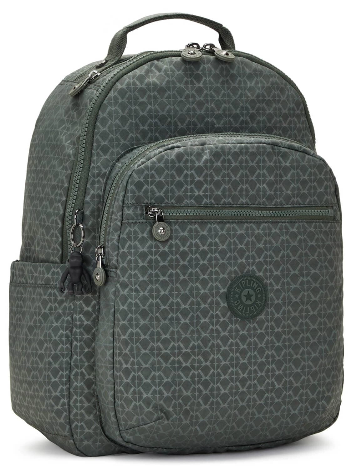 Рюкзак для ноутбука Kipling KI4034F6C Seoul Large Backpack 15″ Sign Green Emb