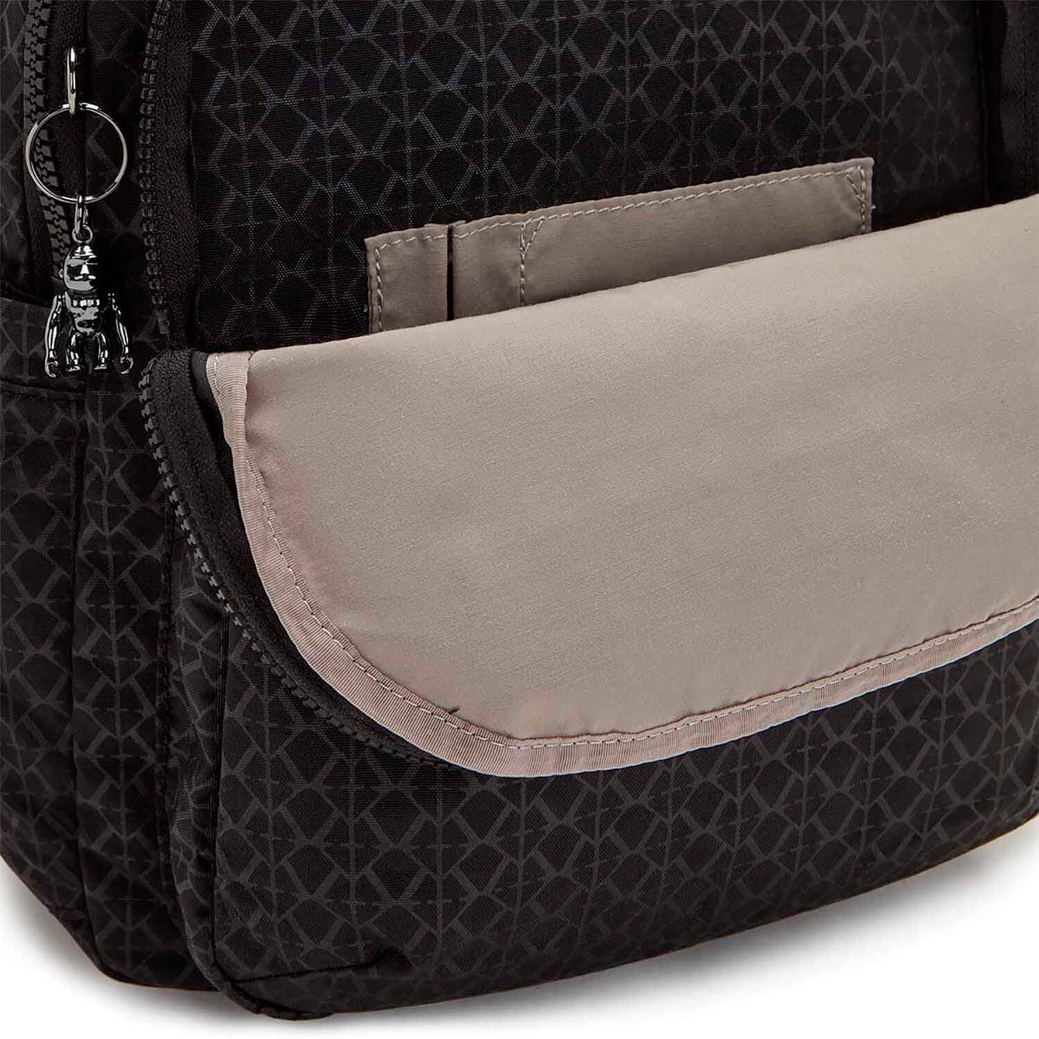 Женский рюкзак для ноутбука Kipling KI4034K59 Seoul Large Backpack 15″ Signature Emb