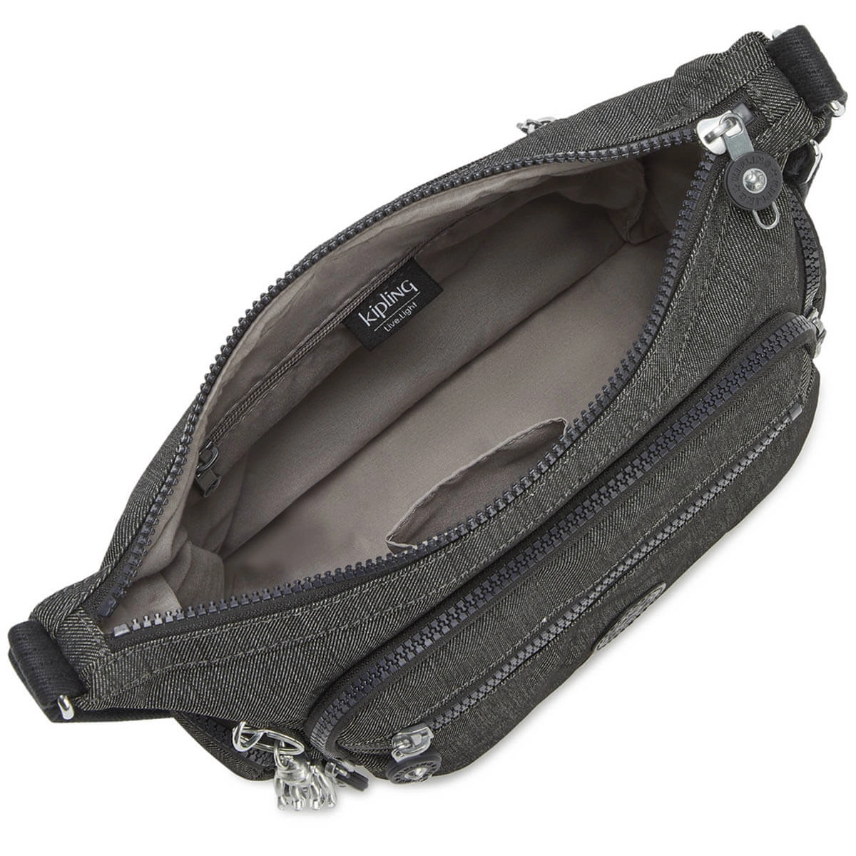 Женская сумка через плечо Kipling KI289978S Gabbie S Crossbody Bag Black Peppery