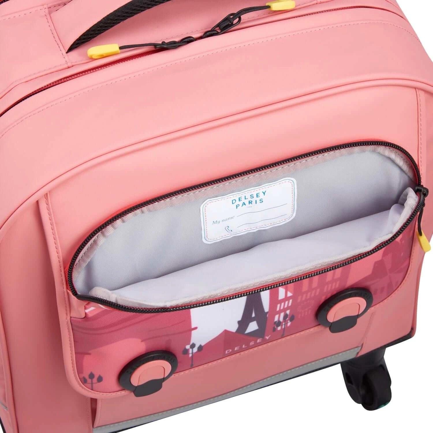 Школьный рюкзак на колесах для девочек Delsey Academie 003389453 4 Wheel Vertical Backpack 15.6″