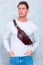 Кожаная поясная сумка Ego Favorite 033-0105-14 034-0105-14 Бордовый - фото №4