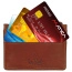 Кожаная кредитница Tony Perotti 789745 Bruciato Card Holder 789745/3 3 Коньяк - фото №4