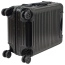 Алюминиевый чемодан на защелках Robinzon RA903-A Wellington Spinner S 53 см RA903-A-01 01 Black - фото №6