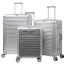 Алюминиевый чемодан на защелках Robinzon RA7502-M Manhattan Spinner M 67 см RA7502-M-25 25 Silver - фото №11